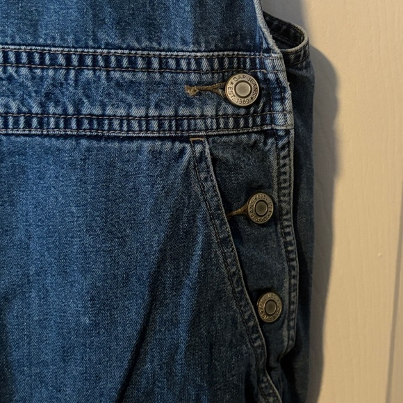 Gap Factory Women's Barrel Denim Overalls - Picture 4 of 5